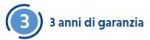 3 anni di garanzia