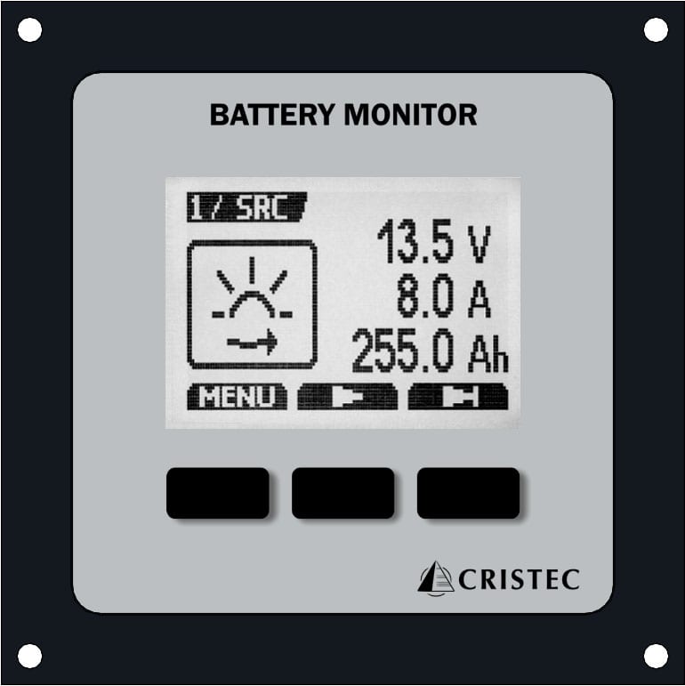 Moniteur jauge de batteries JBNUMII - Cristec